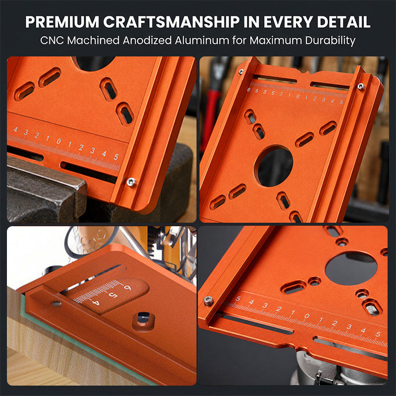 Aluminum Dual-Fence Router Slotting Guide