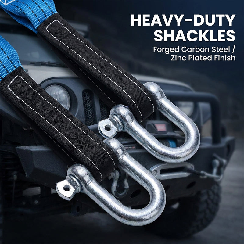 Aless™ Heavy-Duty 5M 8T Vehicle Tow Strap