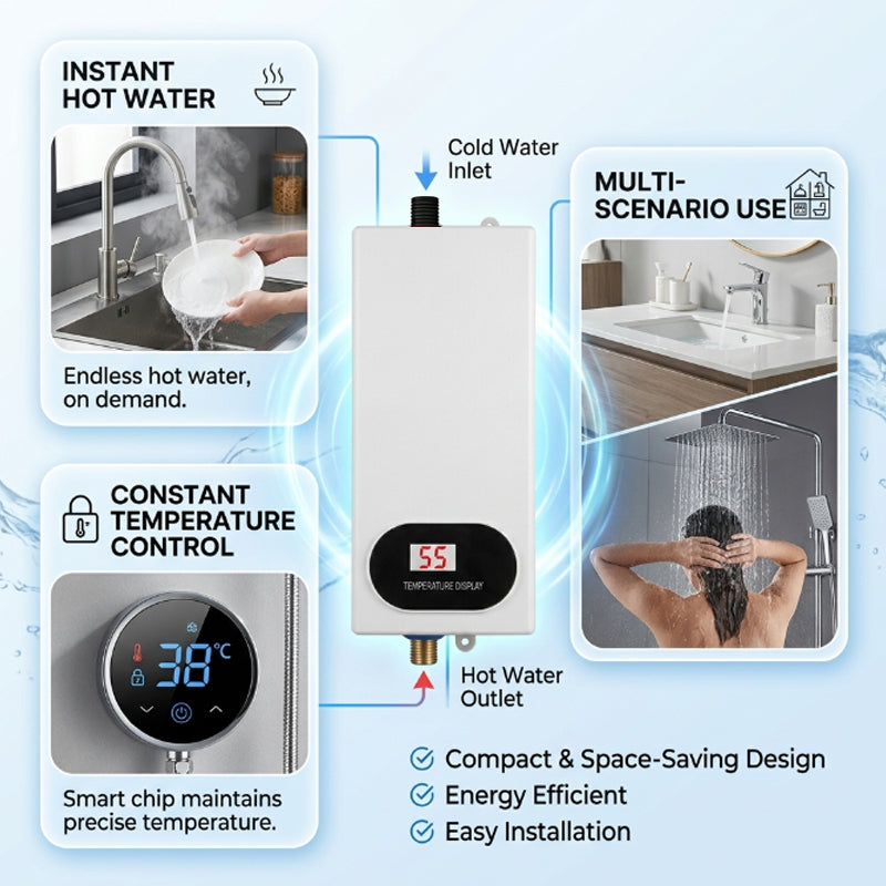 Premium Digital Display Multi-Function Shower Set