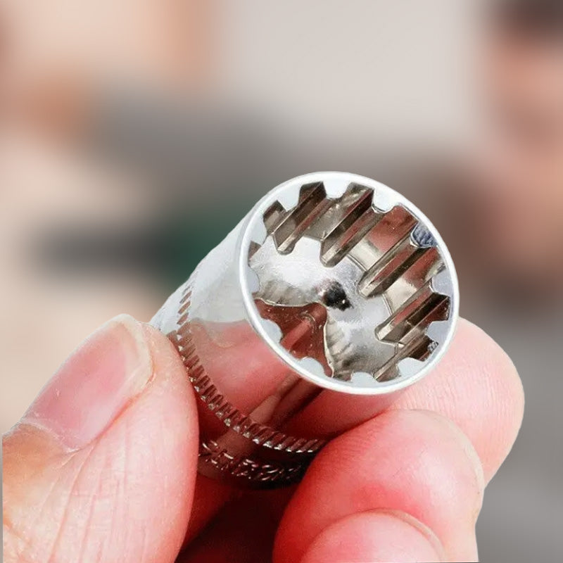 19-piece set of 12-point plum tooth socket head