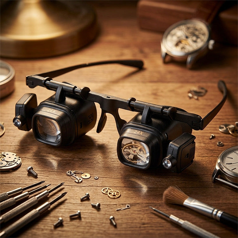 Illuminated Magnifier with Multi-Magnification Lenses