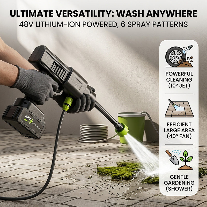 Portable Wireless Lithium Battery Car Washer