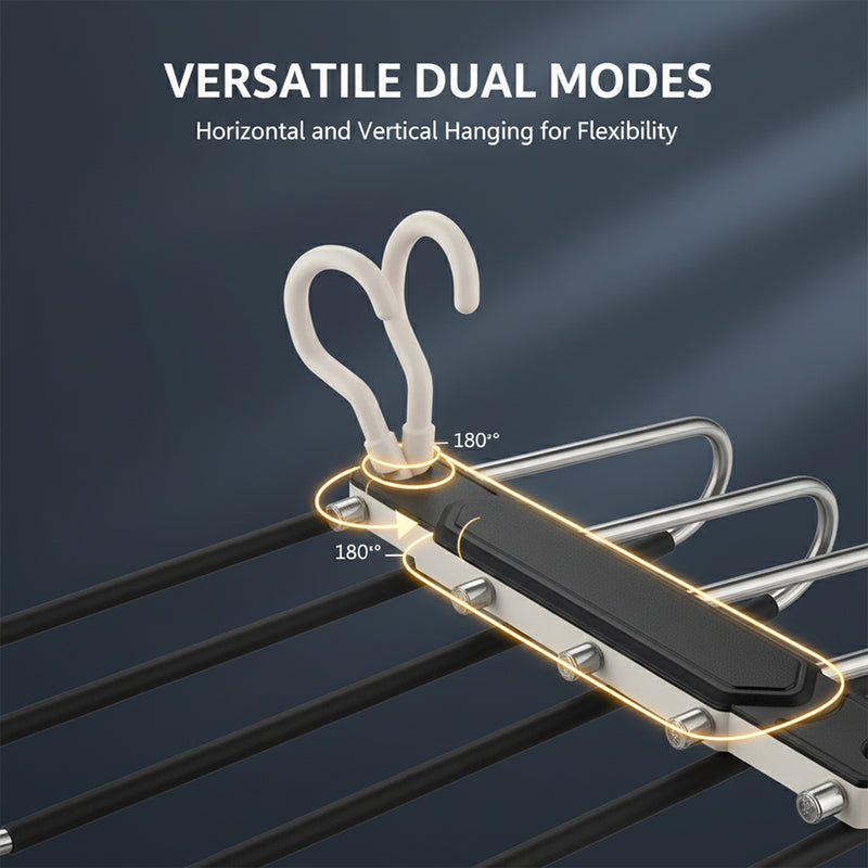 Multifunctional Non Slip Pants Hanger Organizer