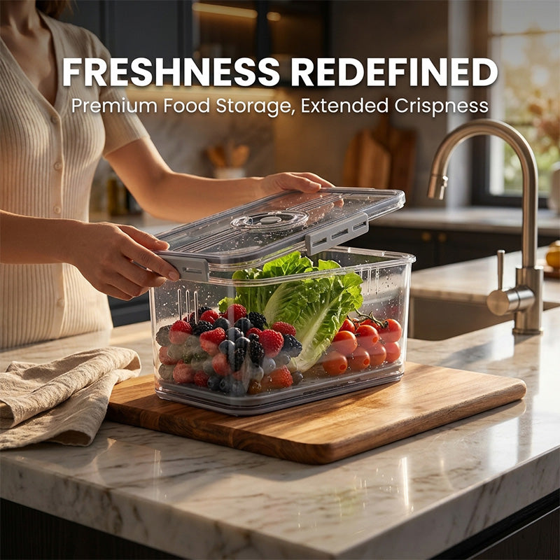 Thickened PET Refrigerator Storage with Date Dial