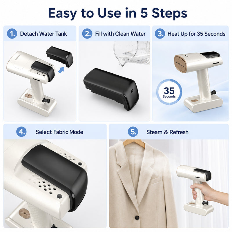 Portable Suction Handheld Steamer
