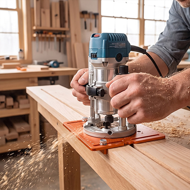 Aluminum Dual-Fence Router Slotting Guide
