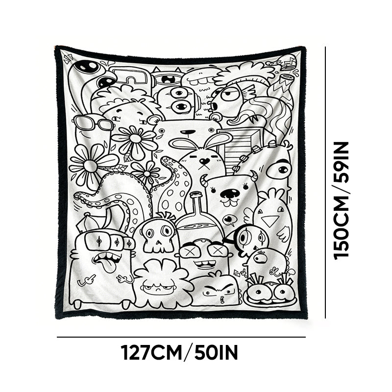 DIY Coloring Soft Blanket