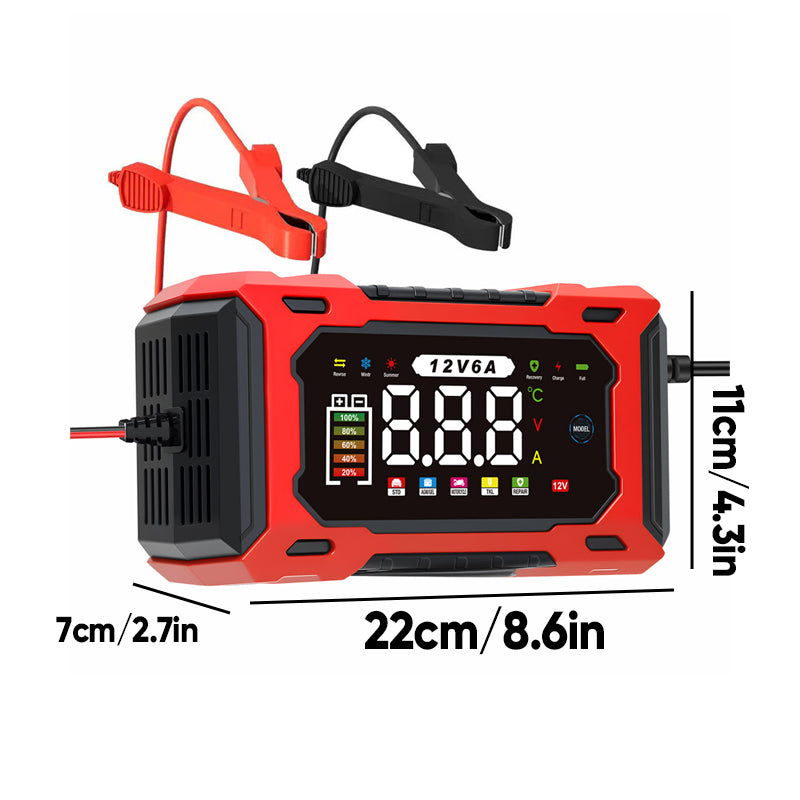 Professional 12V 6A Smart Lead-Acid Charger