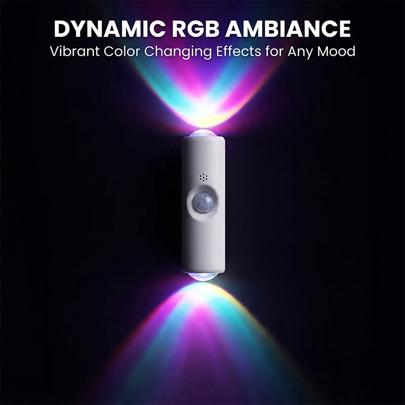Compact Rechargeable LED Cat-Eye Wall Lamp