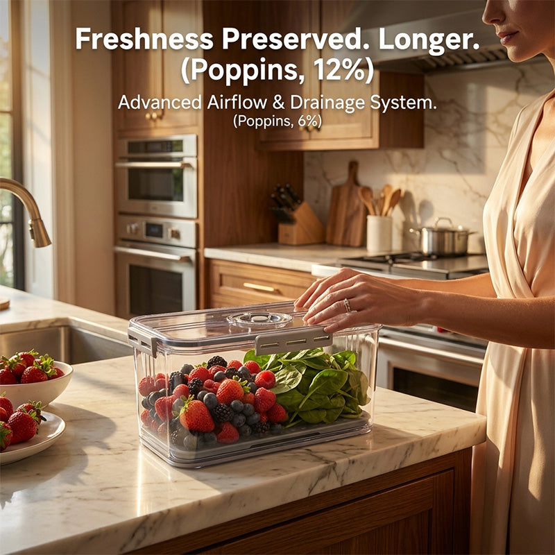 Thickened PET Refrigerator Storage with Date Dial