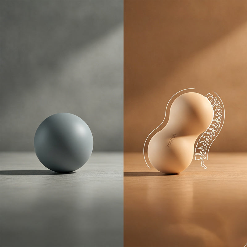 Professional Bionic Silicone Peanut Massage Ball