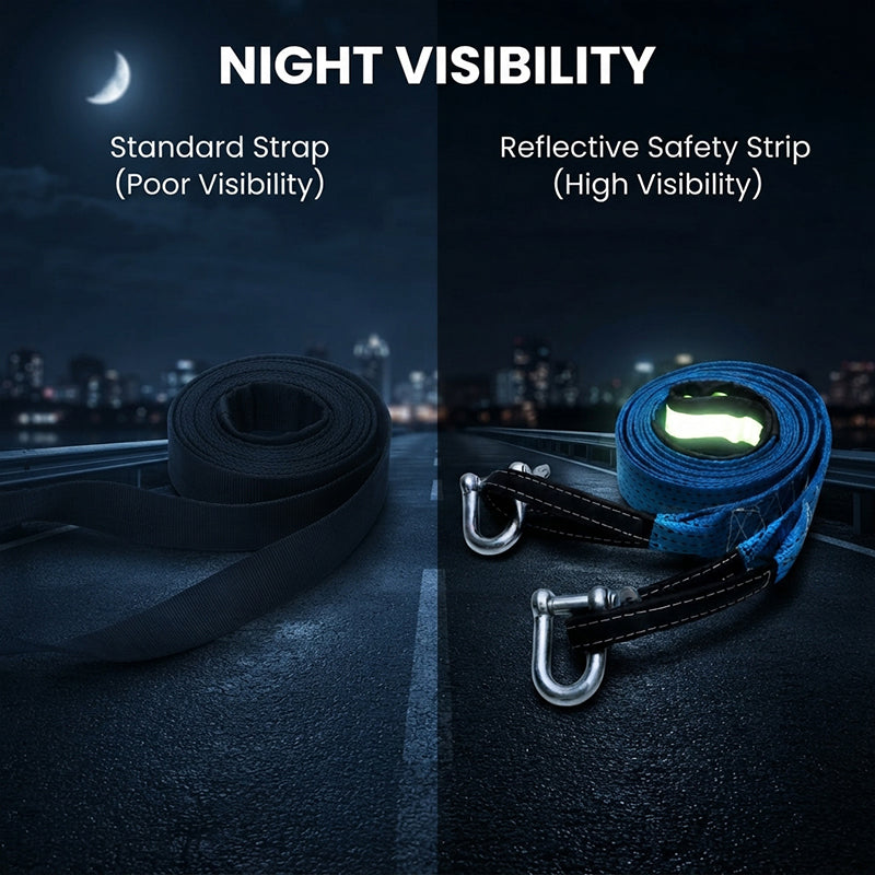 Aless™ Heavy-Duty 5M 8T Vehicle Tow Strap
