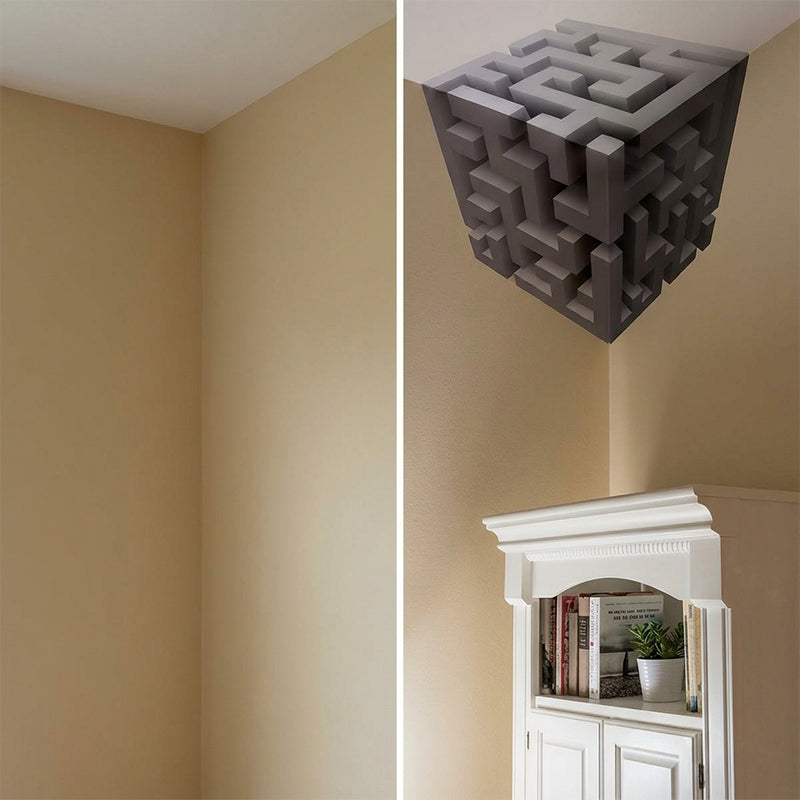 3D Optical Illusion Irregular Wall Stickers