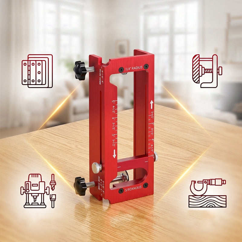Precision Aluminum Door Hinge Template Jig