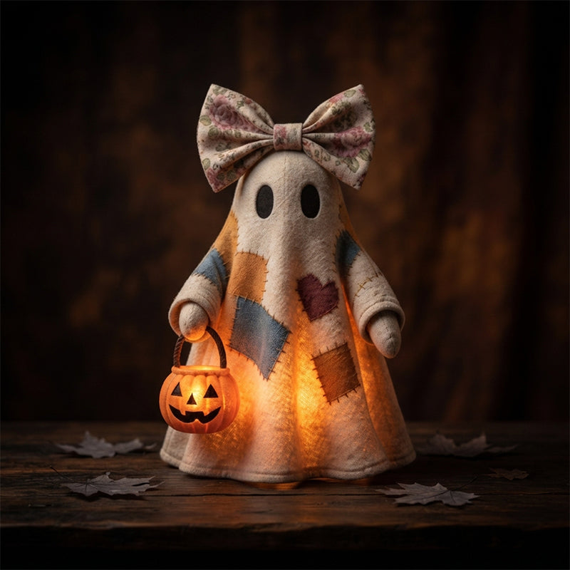 Patchwork Ghost Halloween Decoration
