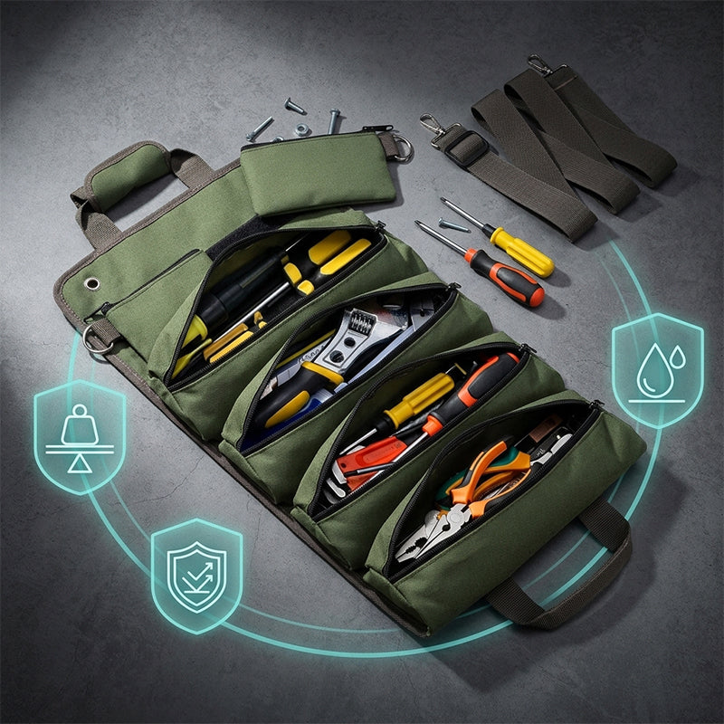 Portable Canvas Car Hardware Tool Storage Bag