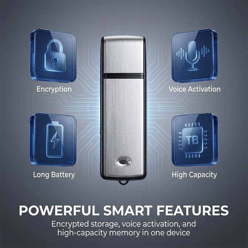 HD Noise Reduction MP3 Voice Recorder