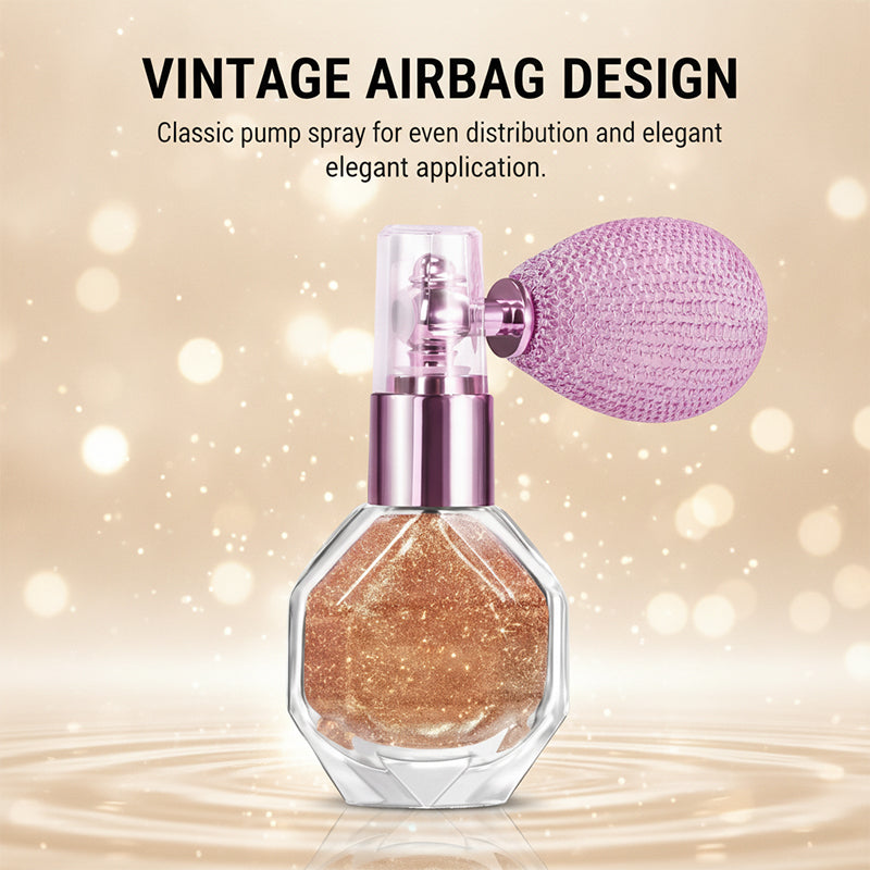 Radiant Golden Shimmer Spray Powder
