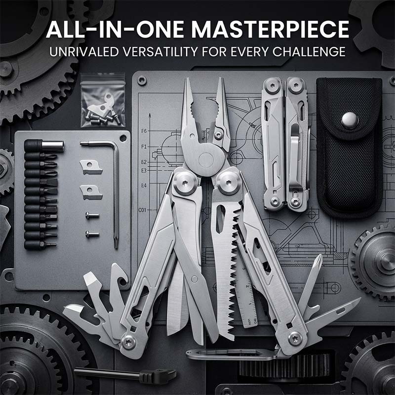 24-in-1 Professional Multi-tool Folding Pliers