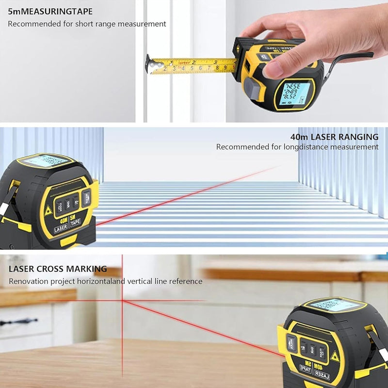 Portable 3-in-1 Infrared Laser Tape