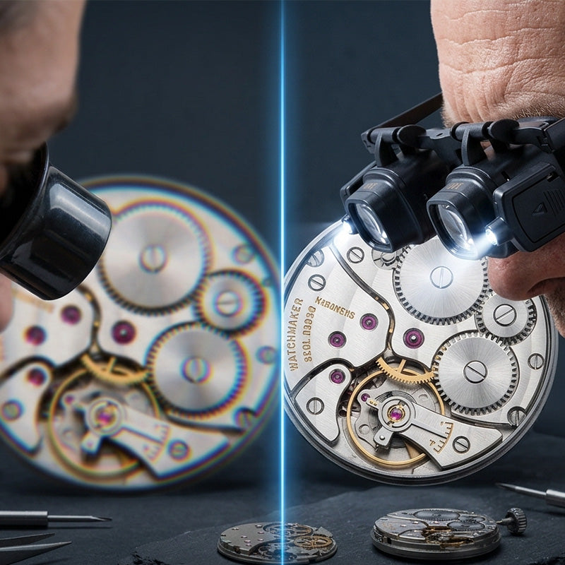 Illuminated Magnifier with Multi-Magnification Lenses