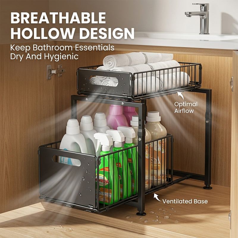 Adjustable Under Sink Pull Out Organizer
