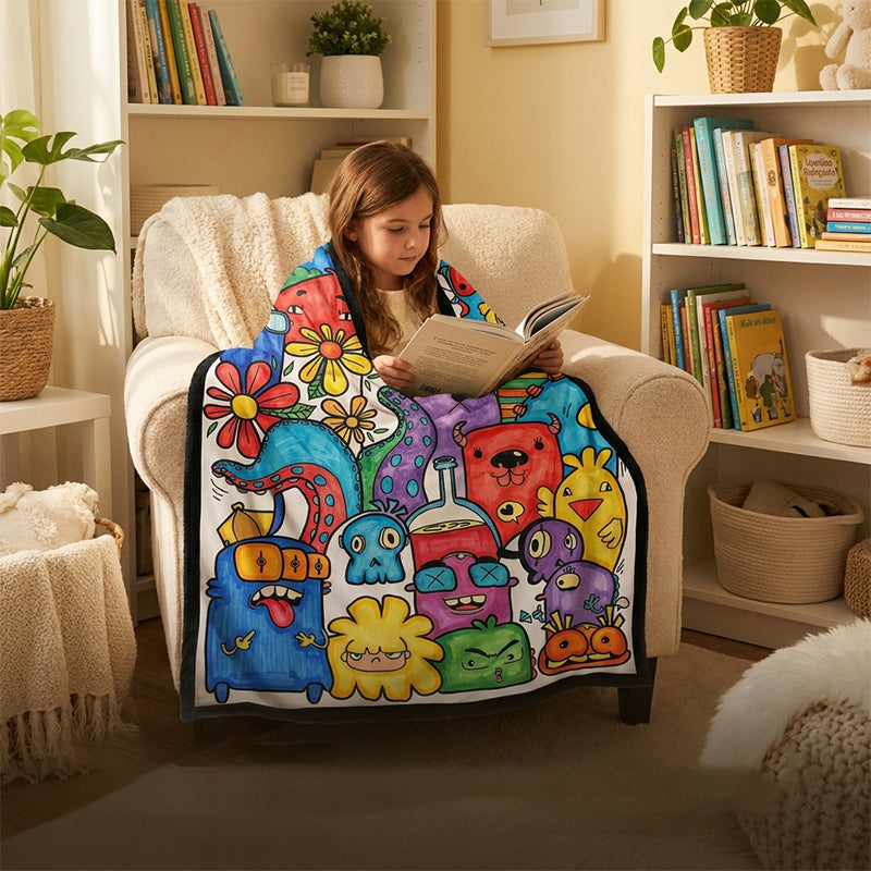 DIY Coloring Soft Blanket