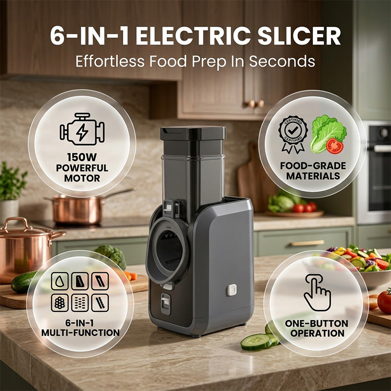 6-in-1 Electric Vegetable Slicer