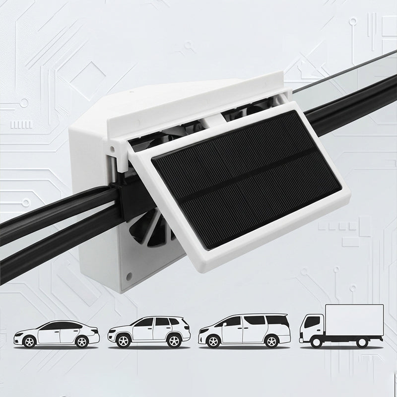 Solar Car Window Exhaust Fan Cooling Ventilator