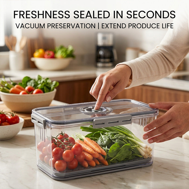 Thickened PET Refrigerator Storage with Date Dial