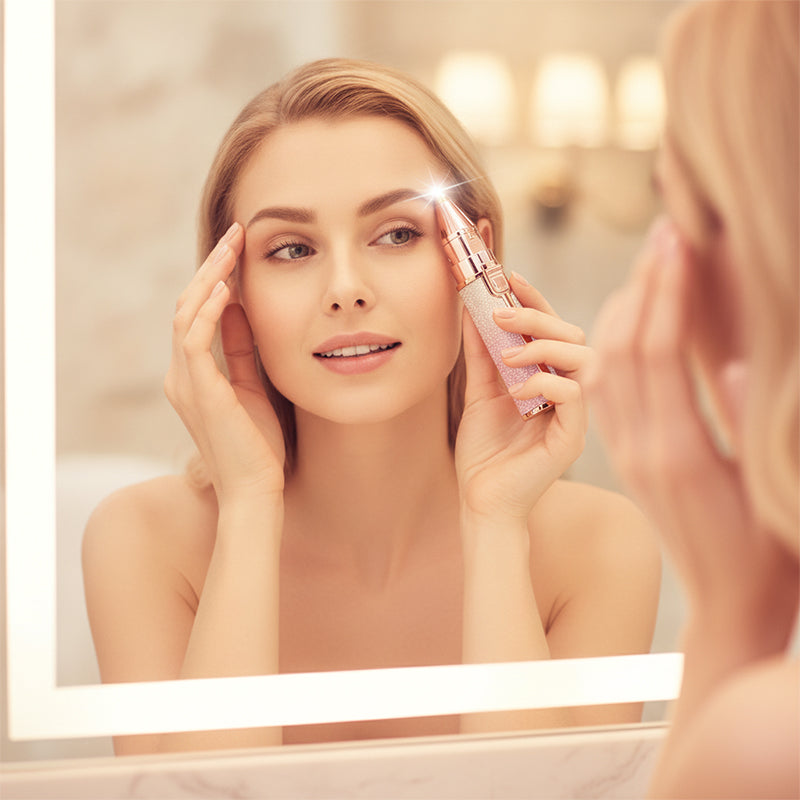 2-in-1 Portable Eyebrow Trimmer and Shaver