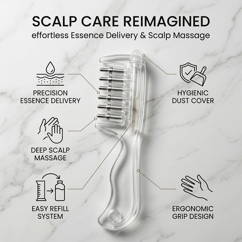 Crystal Liquid Transfer Scalp Massage Comb