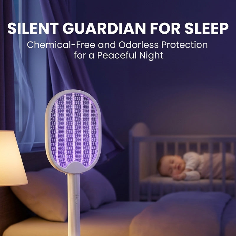 2-in-1 Foldable Electric Mosquito Swatter