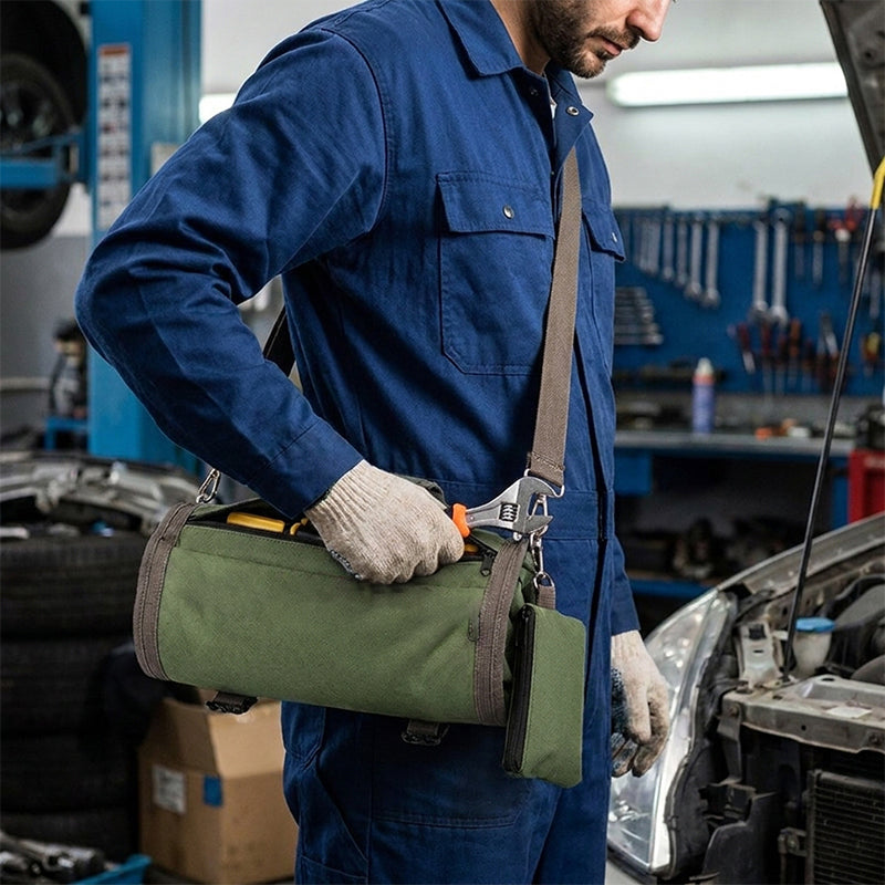 Portable Canvas Car Hardware Tool Storage Bag