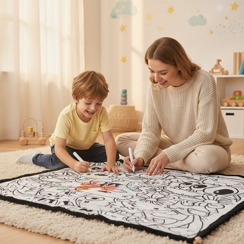 DIY Coloring Soft Blanket