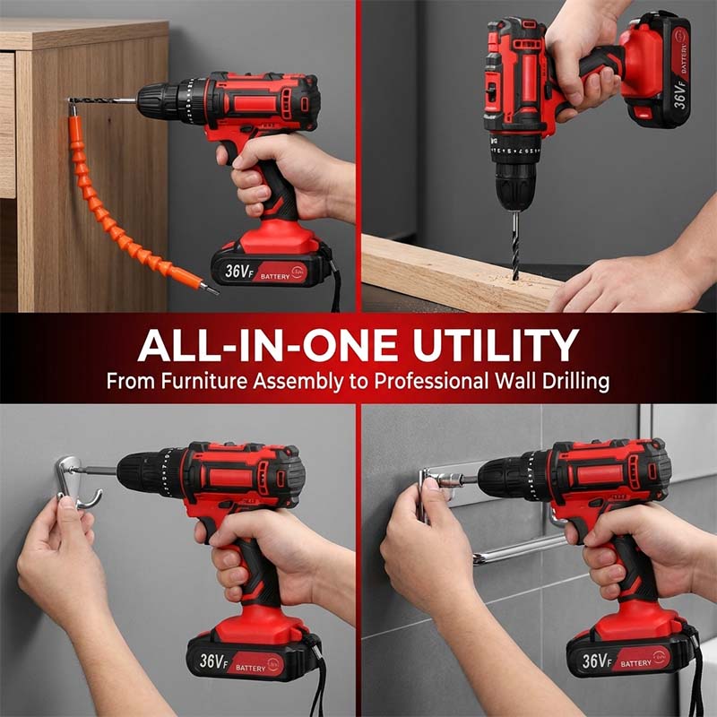 Powerful 18V Cordless Multi-Function Drill