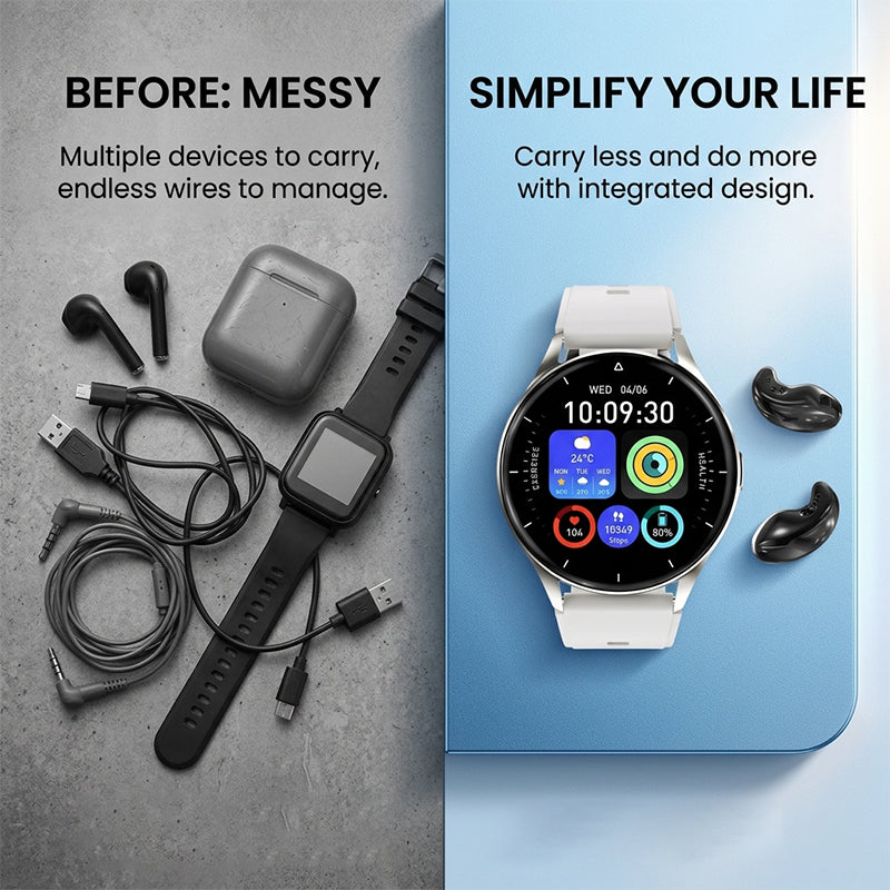 X7 Smartwatch with TWS Earbuds