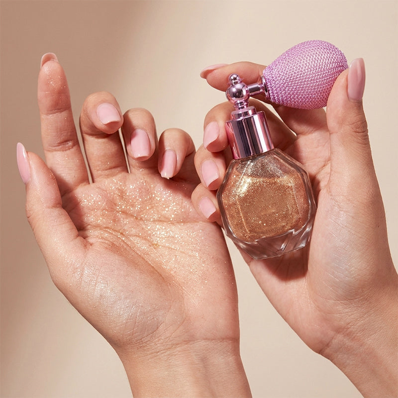Radiant Golden Shimmer Spray Powder