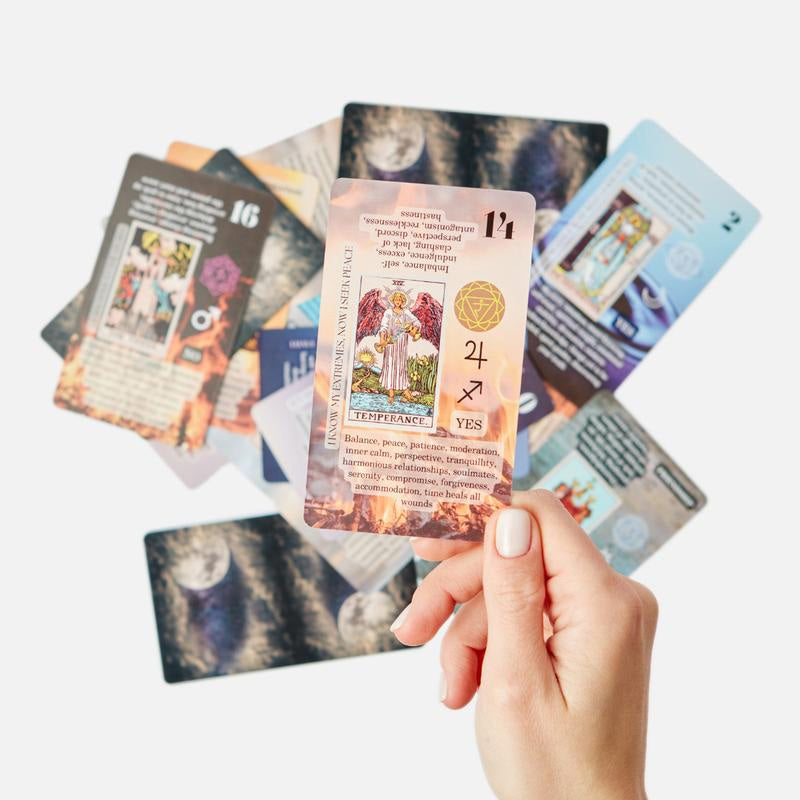 Learning Tarot Cards Deck With Meanings On Them