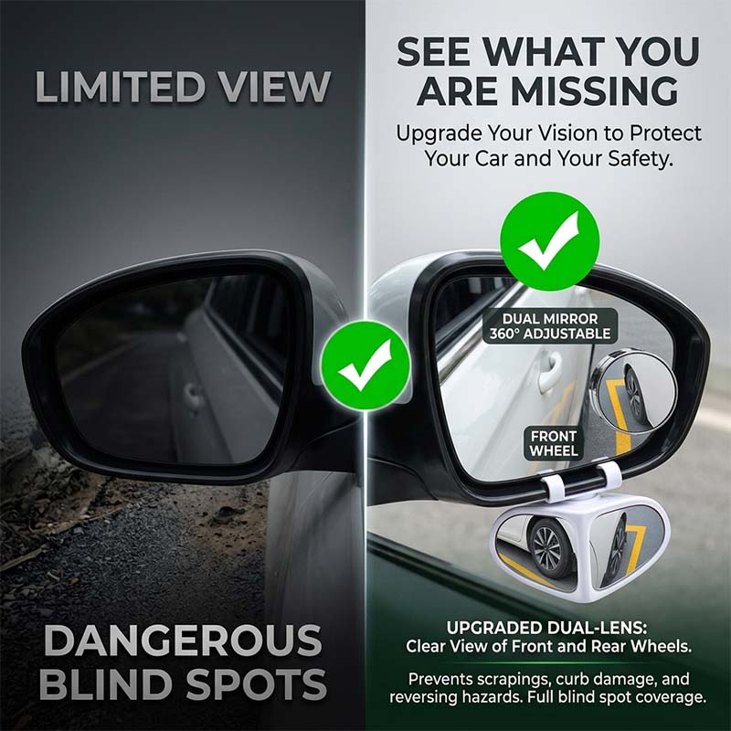 360° Adjustable Car Blind Spot Mirrors