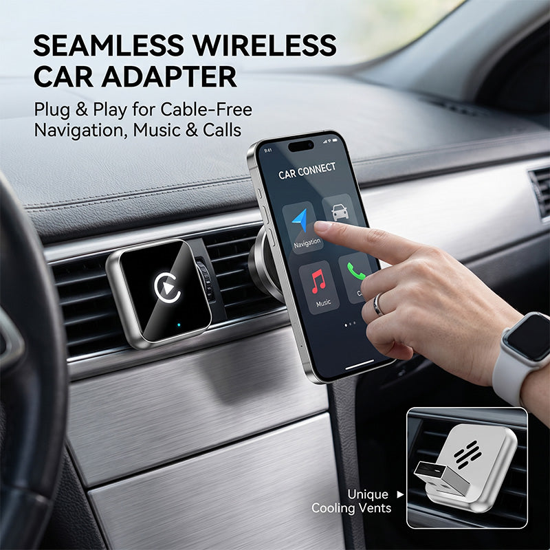 Plug-and-Play Wireless CarPlay Adapter