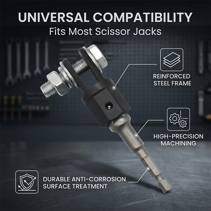 Carbon Steel Jack & Drill Adapter
