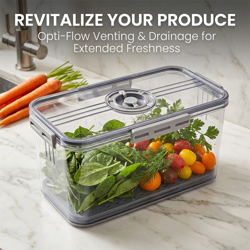 Thickened PET Refrigerator Storage with Date Dial