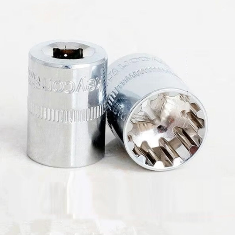19-piece set of 12-point plum tooth socket head