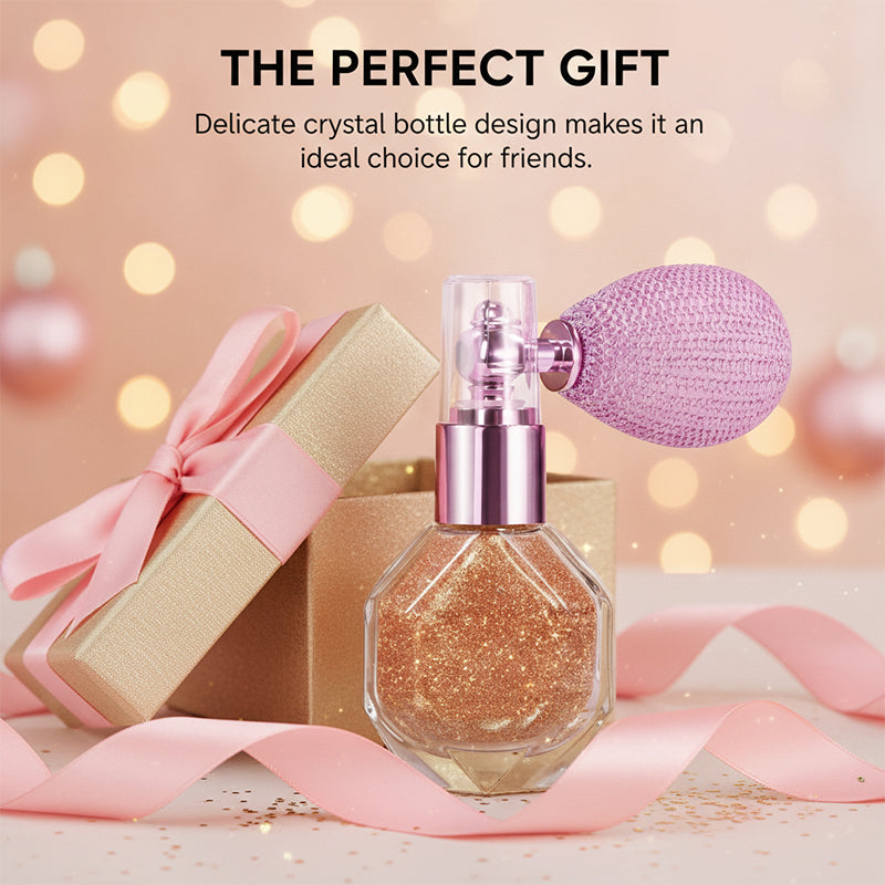 Radiant Golden Shimmer Spray Powder