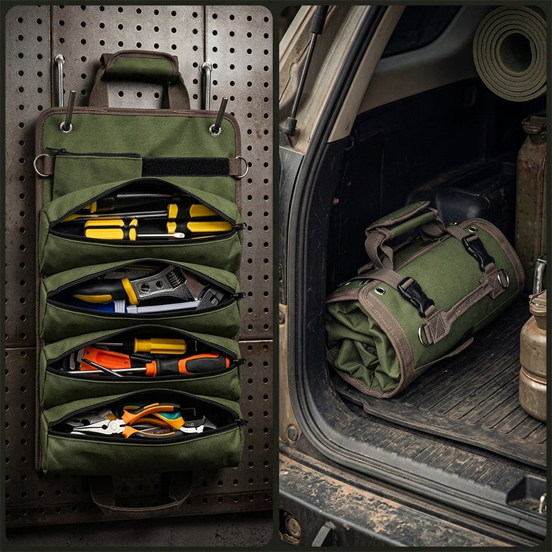 Portable Canvas Car Hardware Tool Storage Bag
