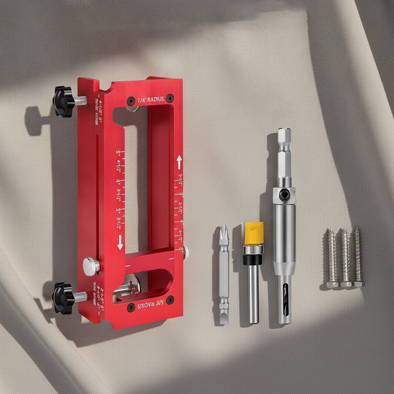 Precision Aluminum Door Hinge Template Jig