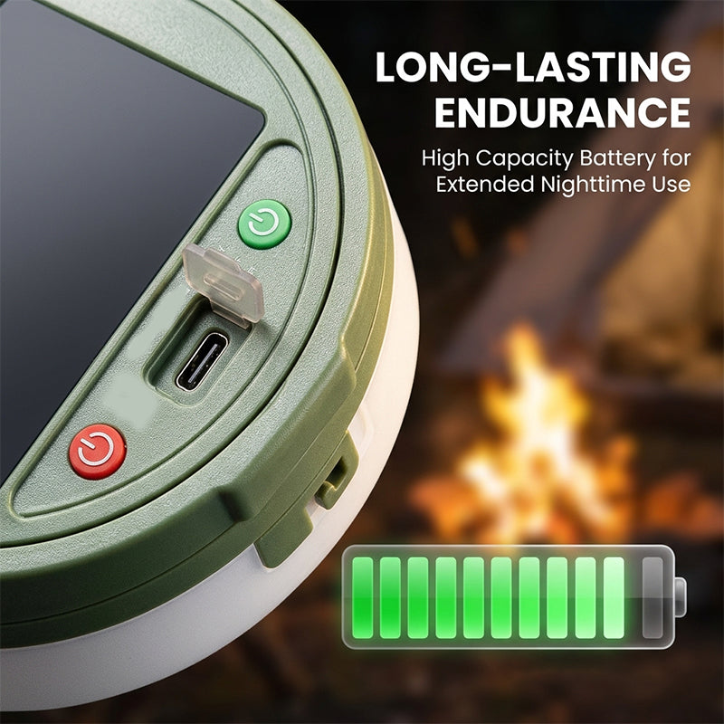 Multifunctional Solar Camping Tape Measure Light