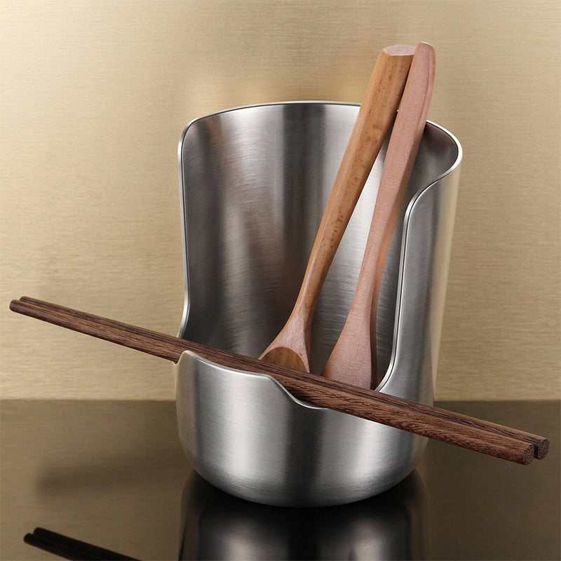 304 Stainless Steel Pot Lid & Ladle Holder Rack