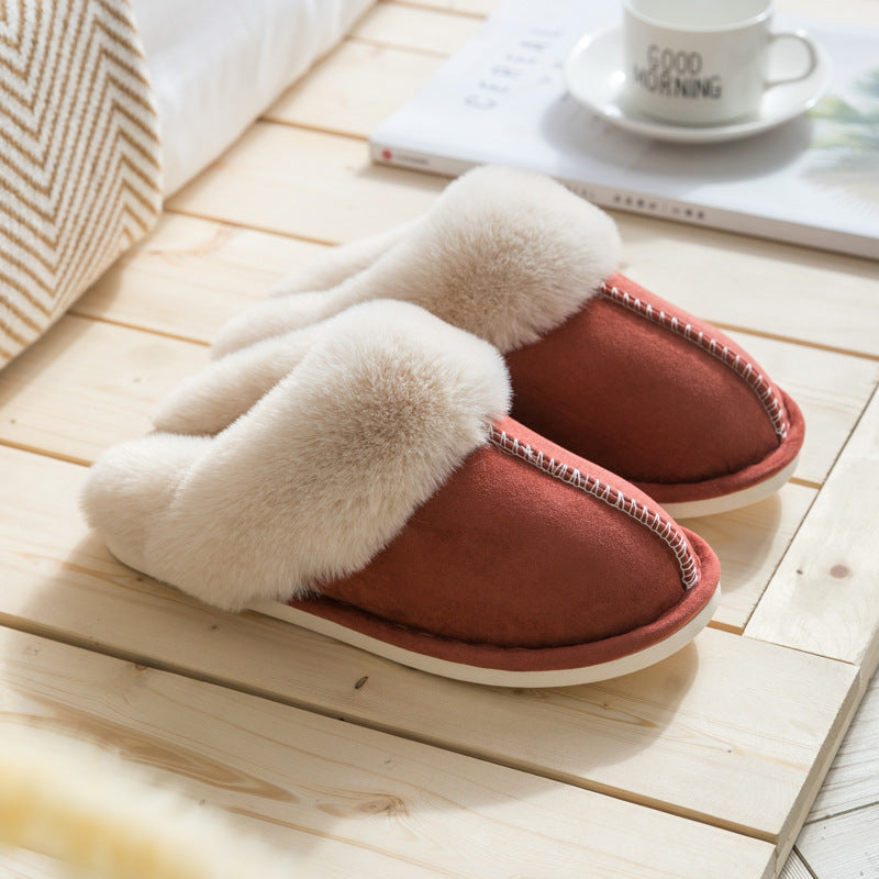 Plush Thermal Non-Slip Home Slippers